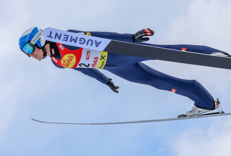 Thomas Rettenegger war einer von nur sechs Athleten, die heute springen konnten. Und das auch nur im Probedurchgang.