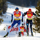 Ilkka Herola lief mit Johannes Rydzek nach vorn.