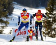 Ilkka Herola lief mit Johannes Rydzek nach vorn.