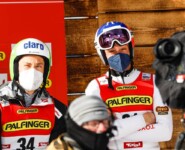 Mario Seidl und Tomas Portyk teilten sich lange die Führung.