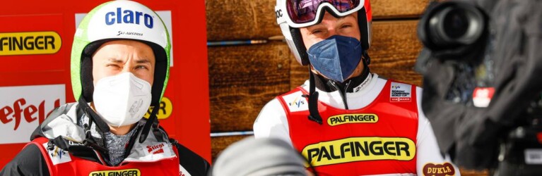 Mario Seidl und Tomas Portyk teilten sich lange die Führung.