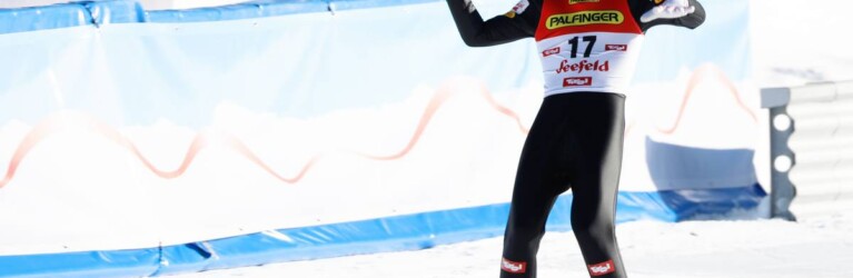 Franz-Josef Rehrl freut sich über den weitesten Sprung des Tages.