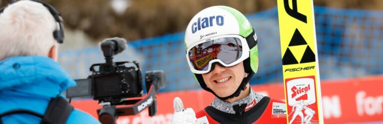 Mario Seidl freute sich über seinen Sprung.