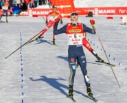 Strahlender Sieger: Vinzenz Geiger gewinnt zum ersten Mal in Seefeld.