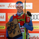 Strahlender Sieger: Vinzenz Geiger gewinnt zum ersten Mal in Seefeld.