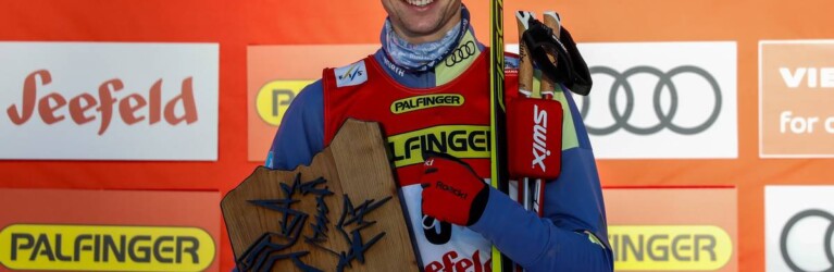 Strahlender Sieger: Vinzenz Geiger gewinnt zum ersten Mal in Seefeld.