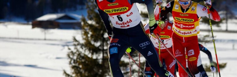 Vinzenz Geiger führt das Feld an, Johannes Lamparter folgt ihm.