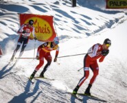 Jarl Magnus Riiber (NOR), Johannes Lamparter (AUT), Joergen Graabak (NOR), (l-r)