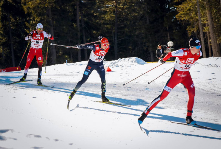 Auch der "König von Seefeld" Eric Frenzel konnte am Sonntag nicht viel ausrichten.