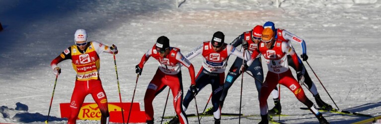 Zu Beginn der zweiten Runde bestand die Spitzengruppe noch aus sechs Athleten.