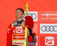 Johannes Lamparter verteidigt das gelbe Trikot.