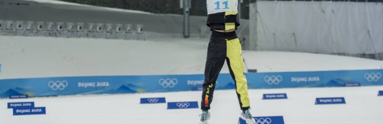 Noch genug Energie für den Freudensprung: Vinzenz Geiger