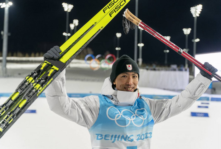 Akito Watabe gewann bei seinen dritten Olympischen Spielen in Folge die dritte Medaille.