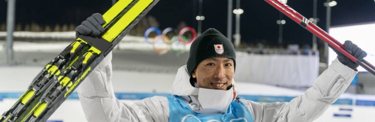 Akito Watabe gewann bei seinen dritten Olympischen Spielen in Folge die dritte Medaille.