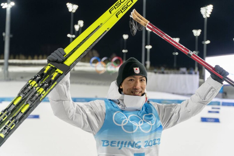Akito Watabe gewann bei seinen dritten Olympischen Spielen in Folge die dritte Medaille.