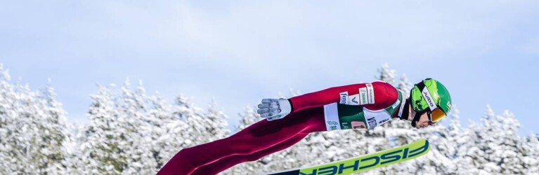 Eero Hirvonen zeigte einen passablen Sprung, lag aber dennoch recht weit zurück.