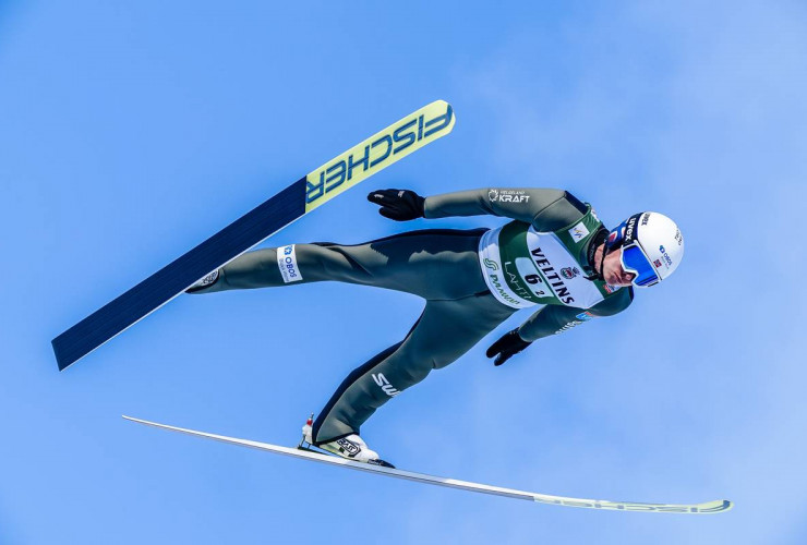 Espen Andersen zeigte den weitesten Sprung des Tages.