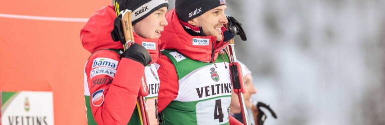 Jens Oftebro siegt gemeinsam mit seinem Idol Joergen Graabak.