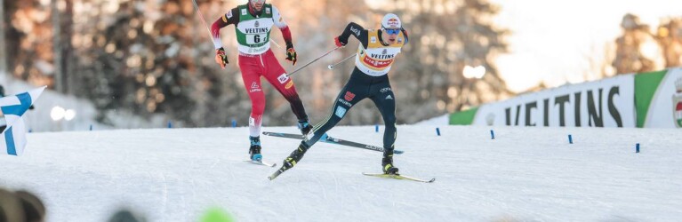 Vinzenz Geiger vor Philipp Orter bei der Aufholjagd