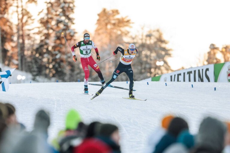 Vinzenz Geiger vor Philipp Orter bei der Aufholjagd