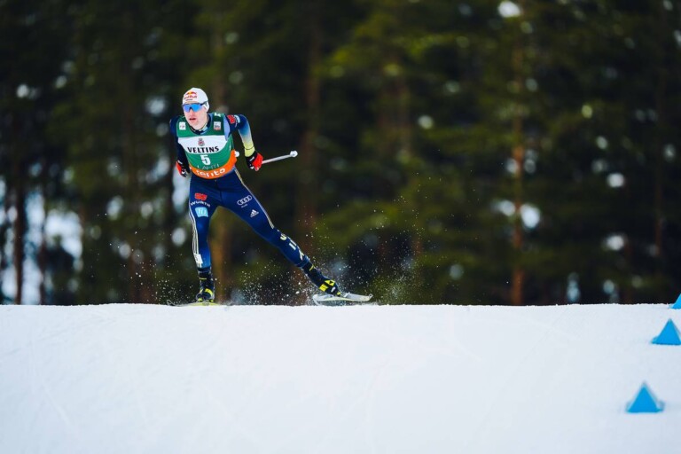 Vinzenz Geiger übernimmt das Trikot des besten Läufers.