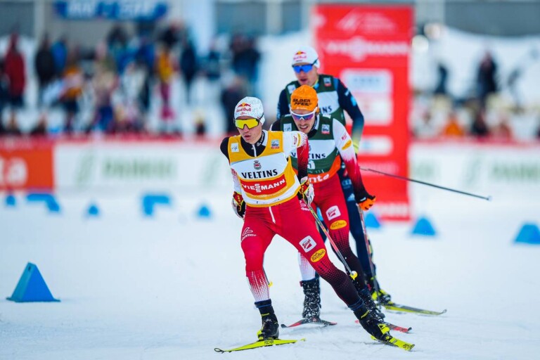 Die Verfolger: Johannes Lamparter, Franz-Josef Rehrl und Vinzenz Geiger.