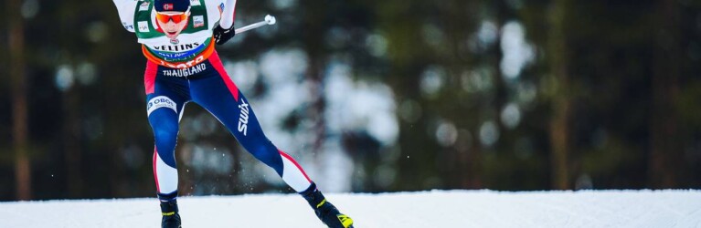 Allein auf weiter Flur: An Jarl Riiber kam heute keiner heran.