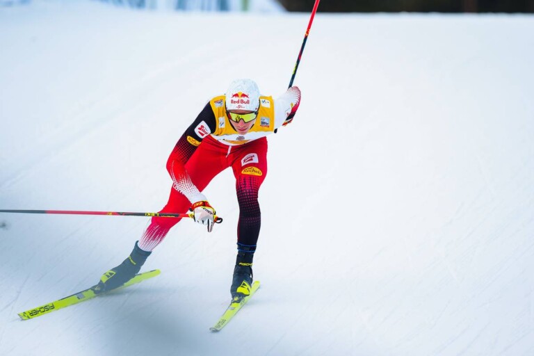 Johannes Lamparter behält das gelbe Trikot.