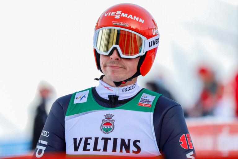 Das Gesicht sagt alles: Eric Frenzel war mit dem Springen nicht zufrieden.