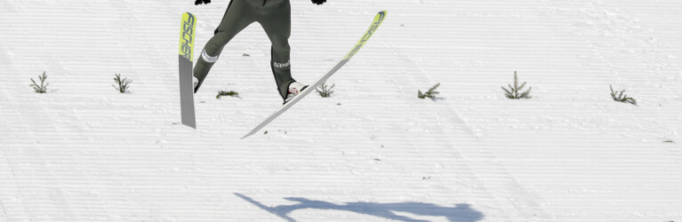 Joergen Graabak handelte sich bereits einen größeren Rückstand ein.