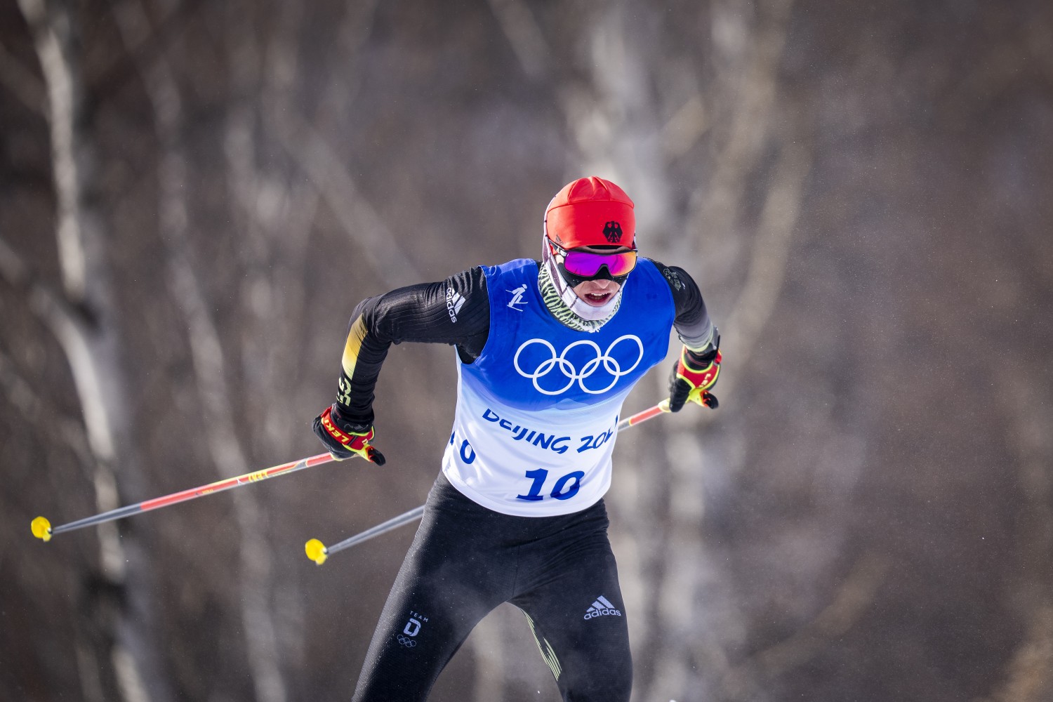 Friedrich Moch (GER) Bildergalerie Langlauf Olympische Spiele Peking (CHN) Massenstart Herren