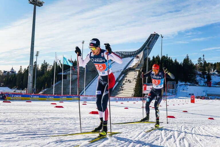 Zwei schnelle Läufer unter sich: Joergen Graabak und Johannes Rydzek.