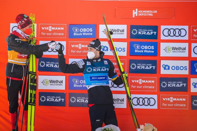 Der Kampf um den Gesamtweltcup ist nur noch ein Zweikampf zwischen Johannes Lamparter und Jarl Magnus Riiber.