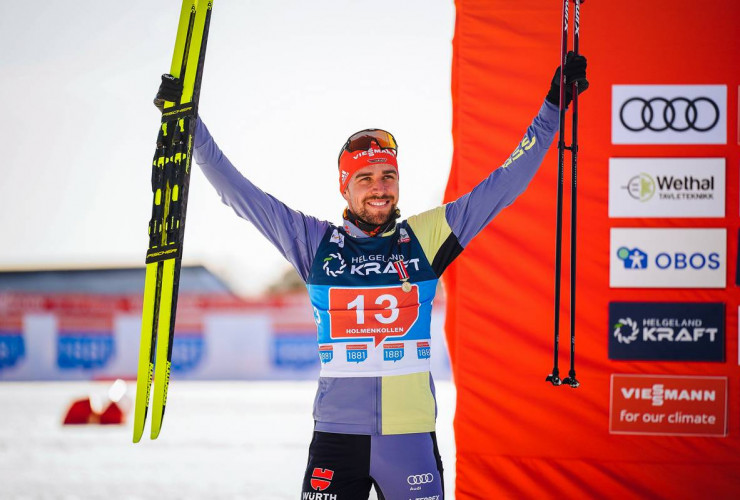 Grße Ehre: Johannes Rydzek erhält die Holmenkollen-Medaille.