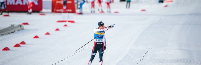 Jarl Riiber mit dem Gruß ans Heimpublikum