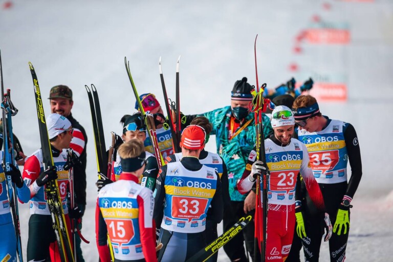 Die Kollegen verabschieden sich von Taylor Fletcher.