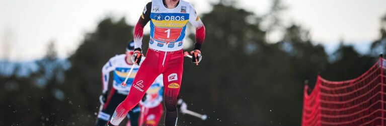 Mario Seidl konnte Jarl Riiber nicht lange hinter sich halten.