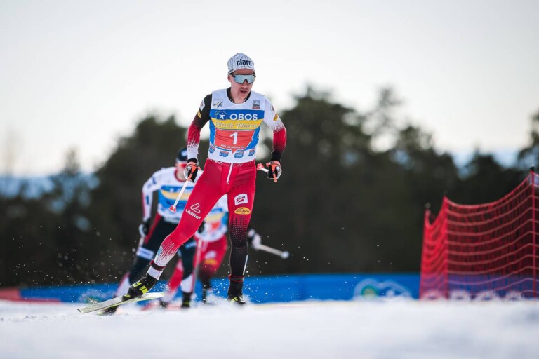 Mario Seidl konnte Jarl Riiber nicht lange hinter sich halten.