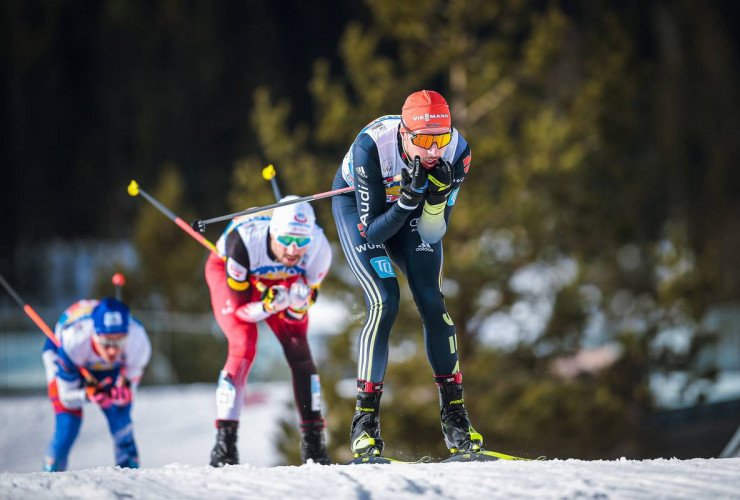 Johannes Rydzek bewegte sich im Mittelfeld.