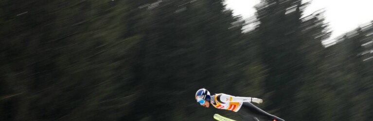 Johannes Lamparter fliegt auf Zwischenrang sechs.