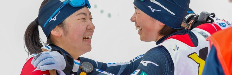 Haruka Kasia und Anju Nakamura feiern einen Doppelsieg in Schonach.