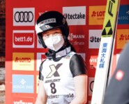 Haruka Kasai zeigte einen starken Sprung.