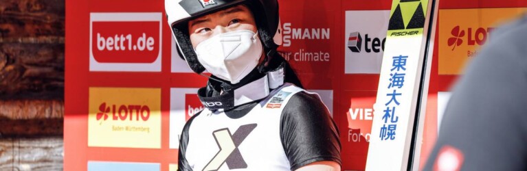 Haruka Kasai zeigte einen starken Sprung.