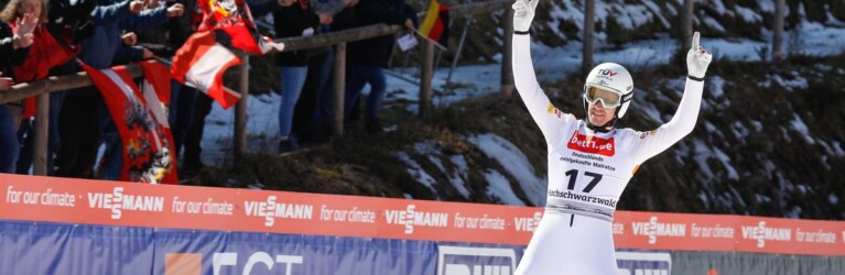 Lukas Klapfer bei seinem letzten Sprung