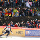 Eric Frenzel vor seinem Fanclub