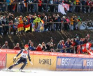 Eric Frenzel vor seinem Fanclub