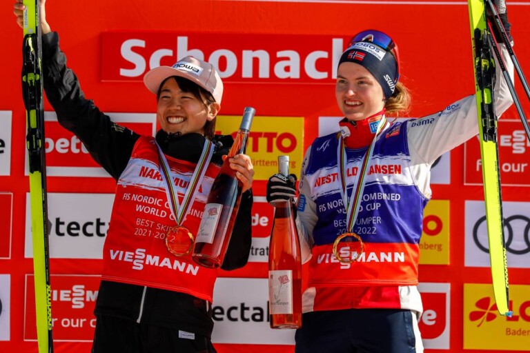 Beste Läuferin und beste Springerin: Anju Nakamura und Gyda Westvold Hansen.