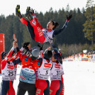 Team Japan verabschiedet Hideaki Nagai (oben).