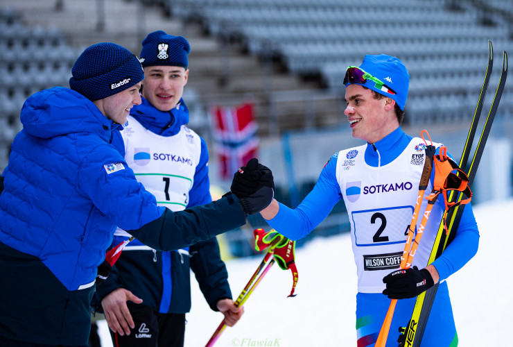 Severin Reiter (AUT), Samuel Lev (AUT), Iacopo Bortolas (ITA) (l-r)