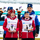 Die Sieger aus Österreich: Severin Reiter, Lisa Hirner, Annalena Slamik, Samuel Lev (l-r)